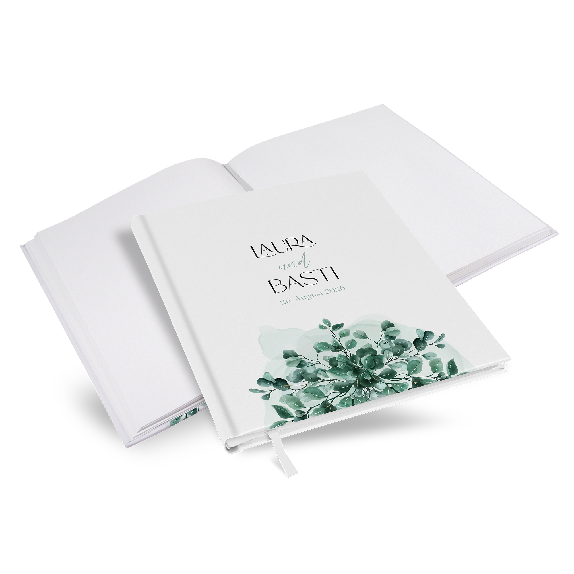 Gästebuch Hochzeit - Greenery "eucalyptus crown"