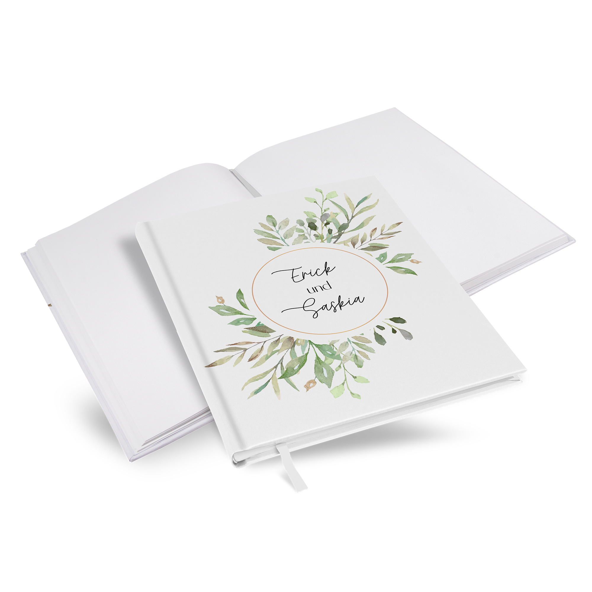 Gästebuch Hochzeit - Greenery "calm grove"