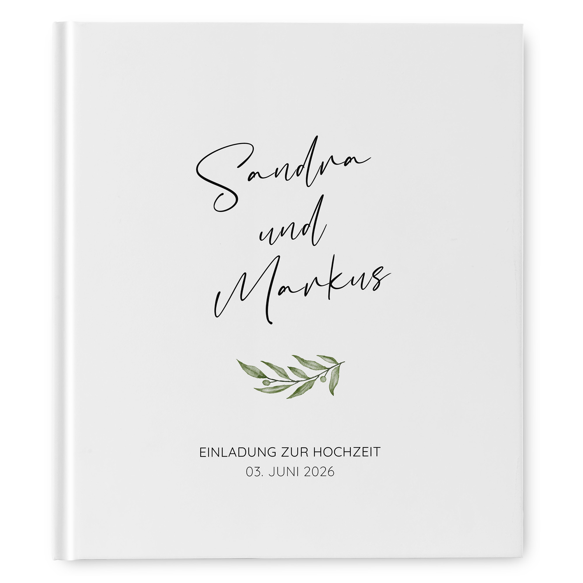 Gästebuch Hochzeit - Minimalistisch "olivetta"