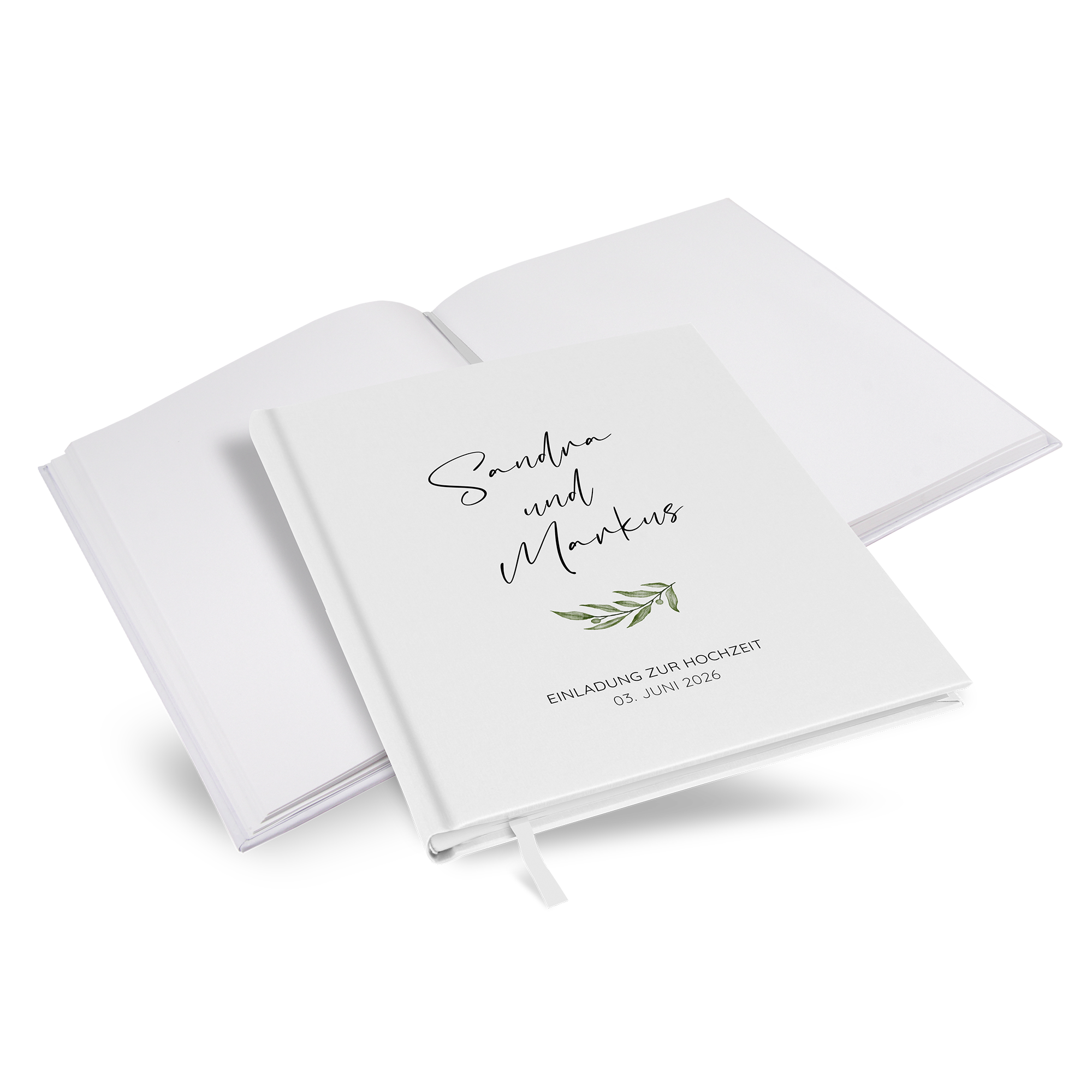 Gästebuch Hochzeit - Minimalistisch "olivetta"