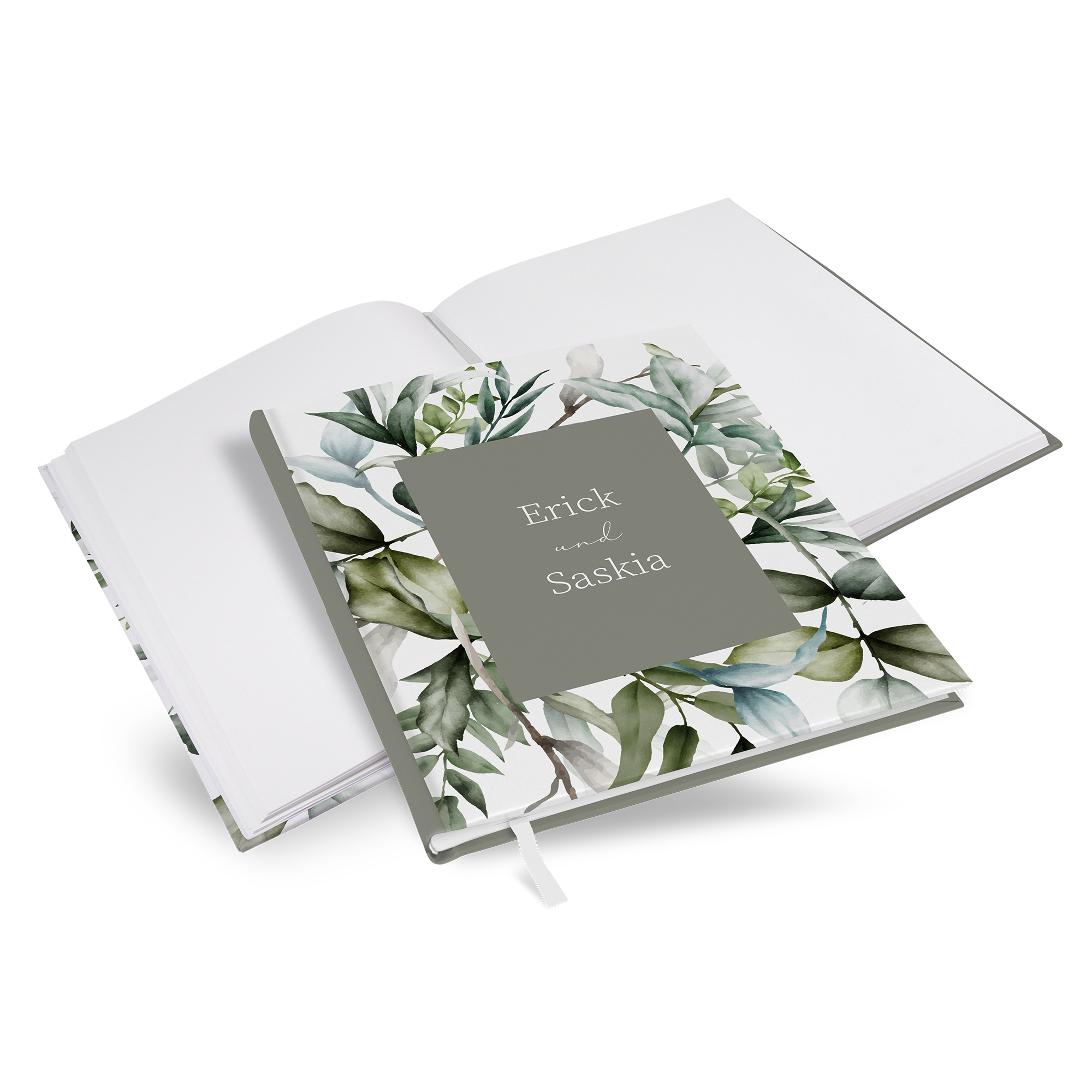 Gästebuch Hochzeit - Greenery "pure greenery"