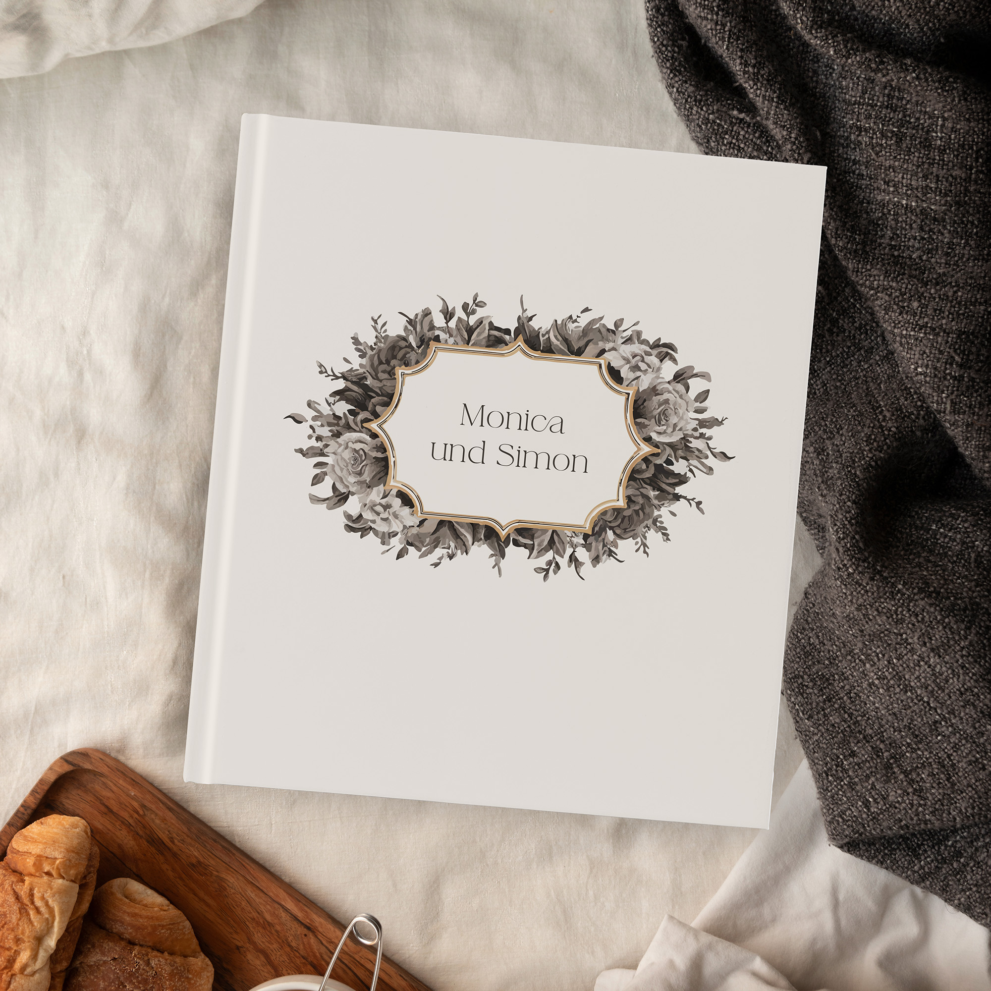 Gästebuch Hochzeit - Vintage "baroque frame"