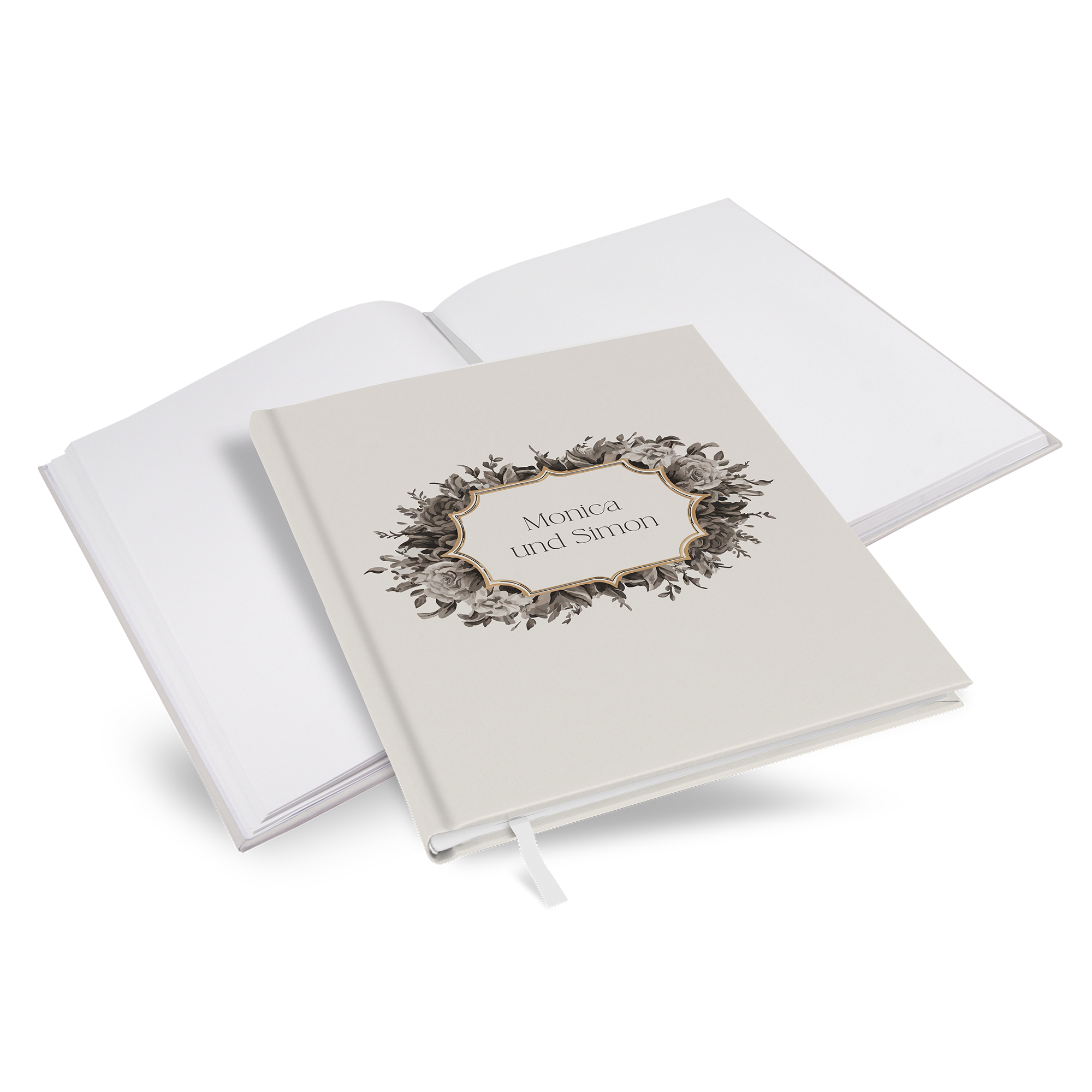 Gästebuch Hochzeit - Vintage "baroque frame"