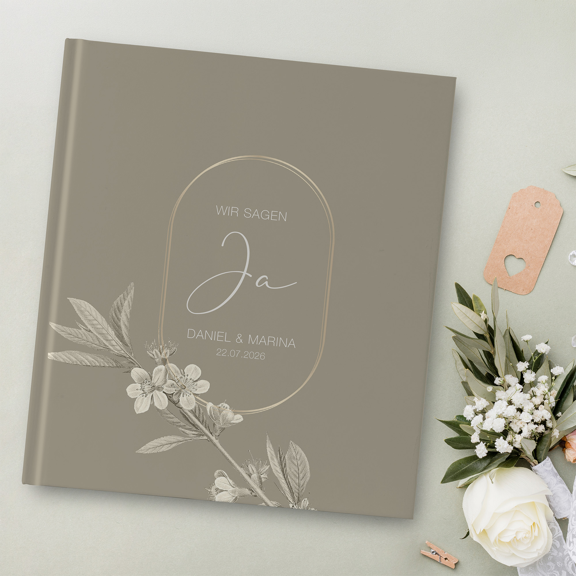 Gästebuch Hochzeit - Floral "Classic Flora"