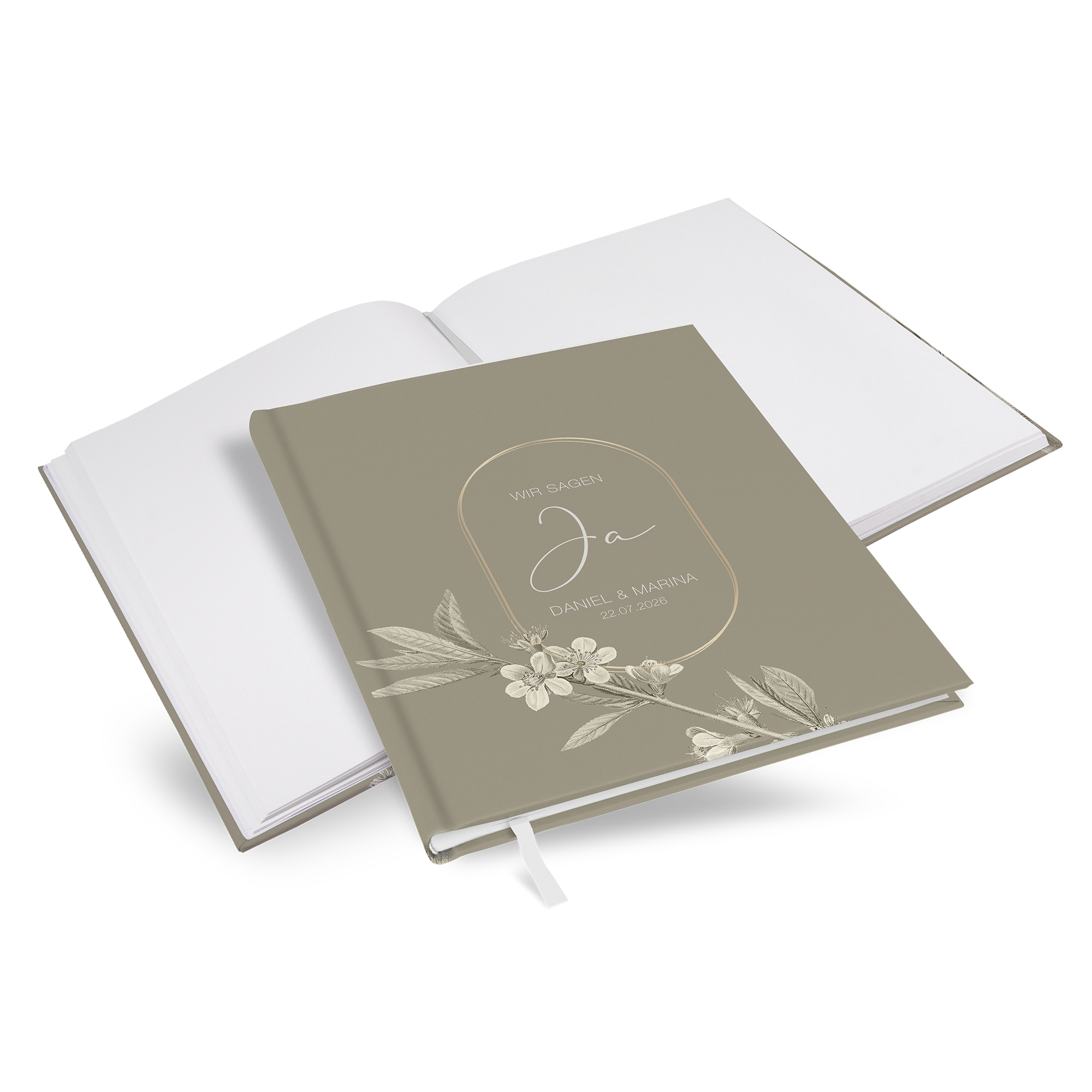 Gästebuch Hochzeit - Floral "Classic Flora"
