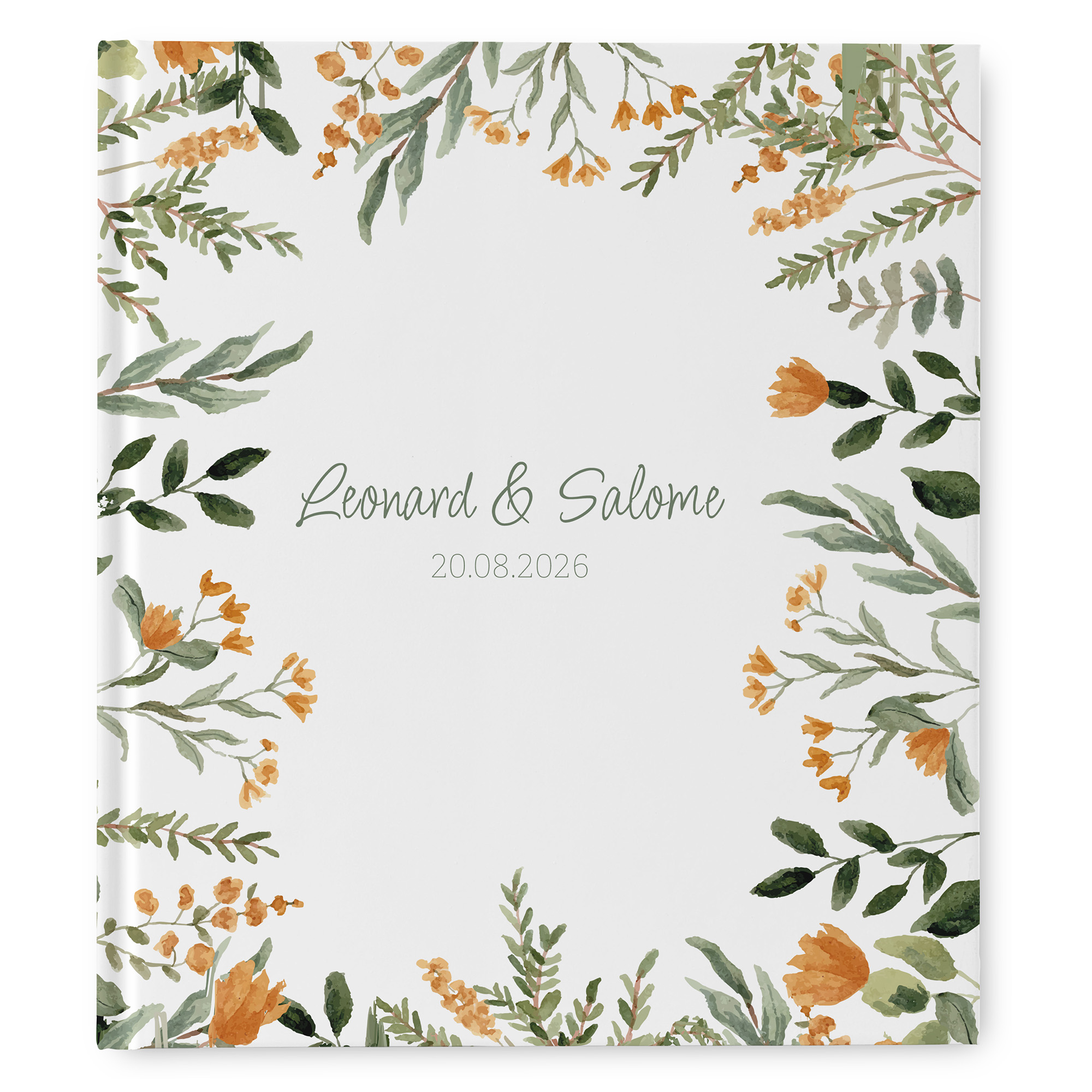 Gästebuch Hochzeit - Floral "warm botanicals"