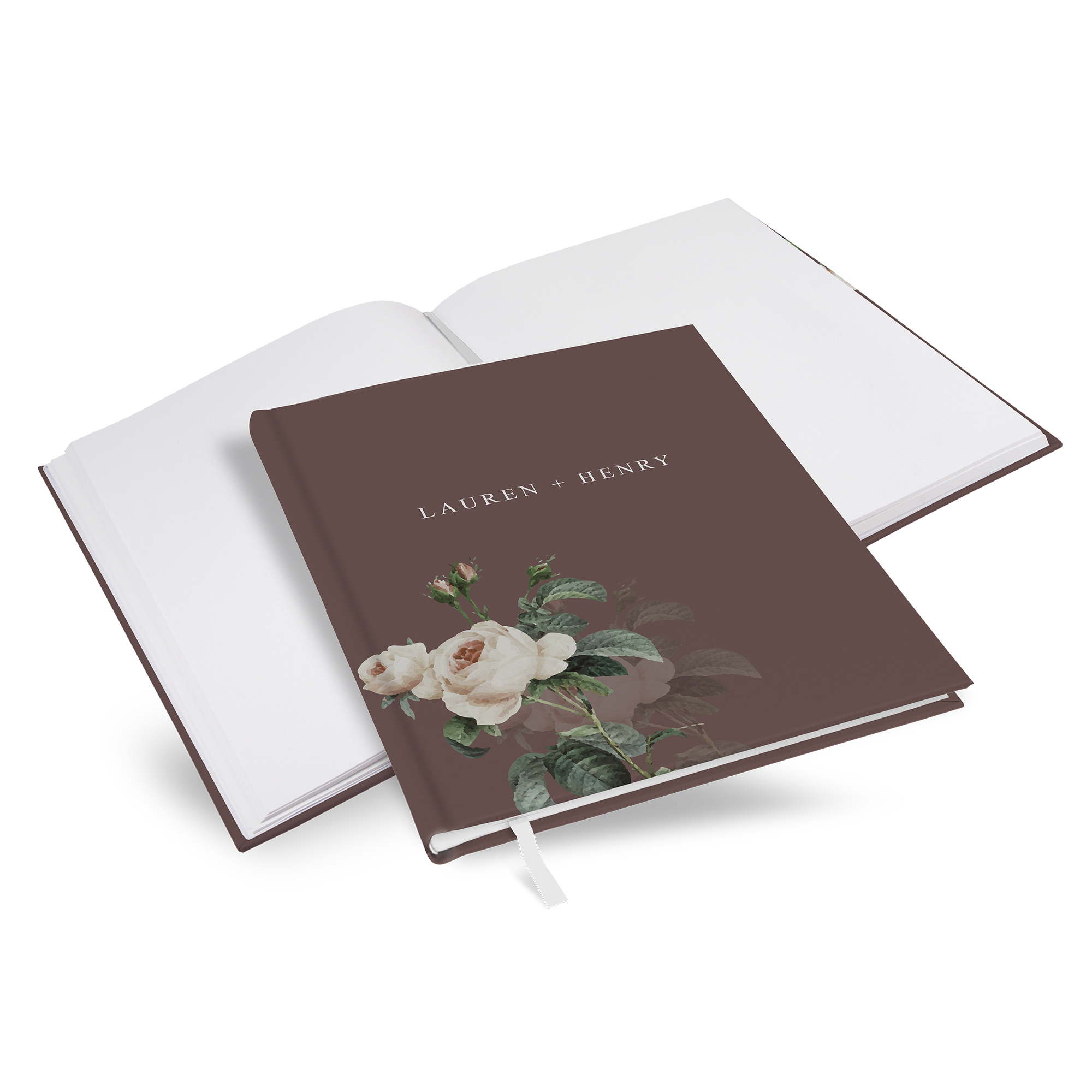Gästebuch Hochzeit - Floral "Antique-Rose"