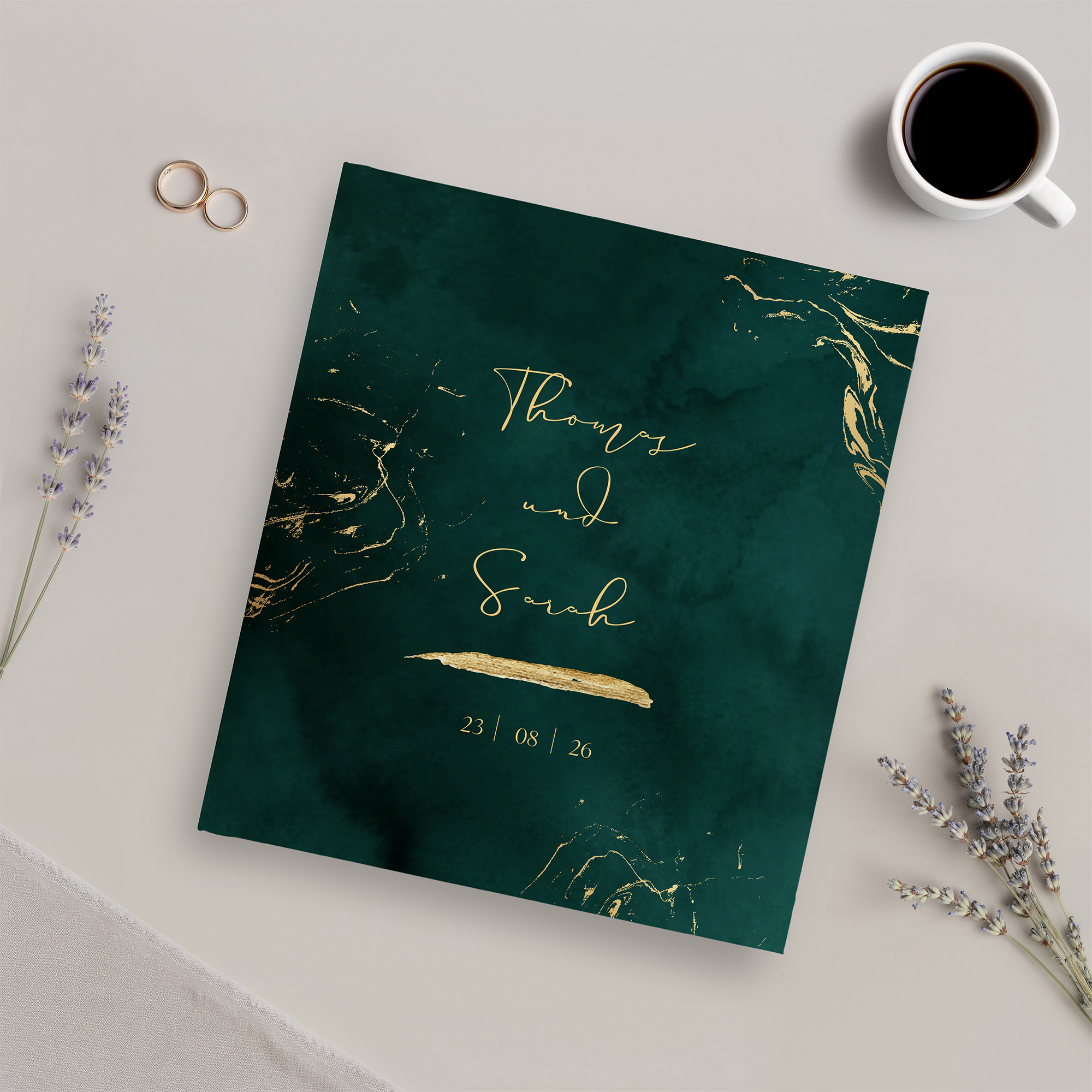 Gästebuch Hochzeit - Vintage "velvet night"
