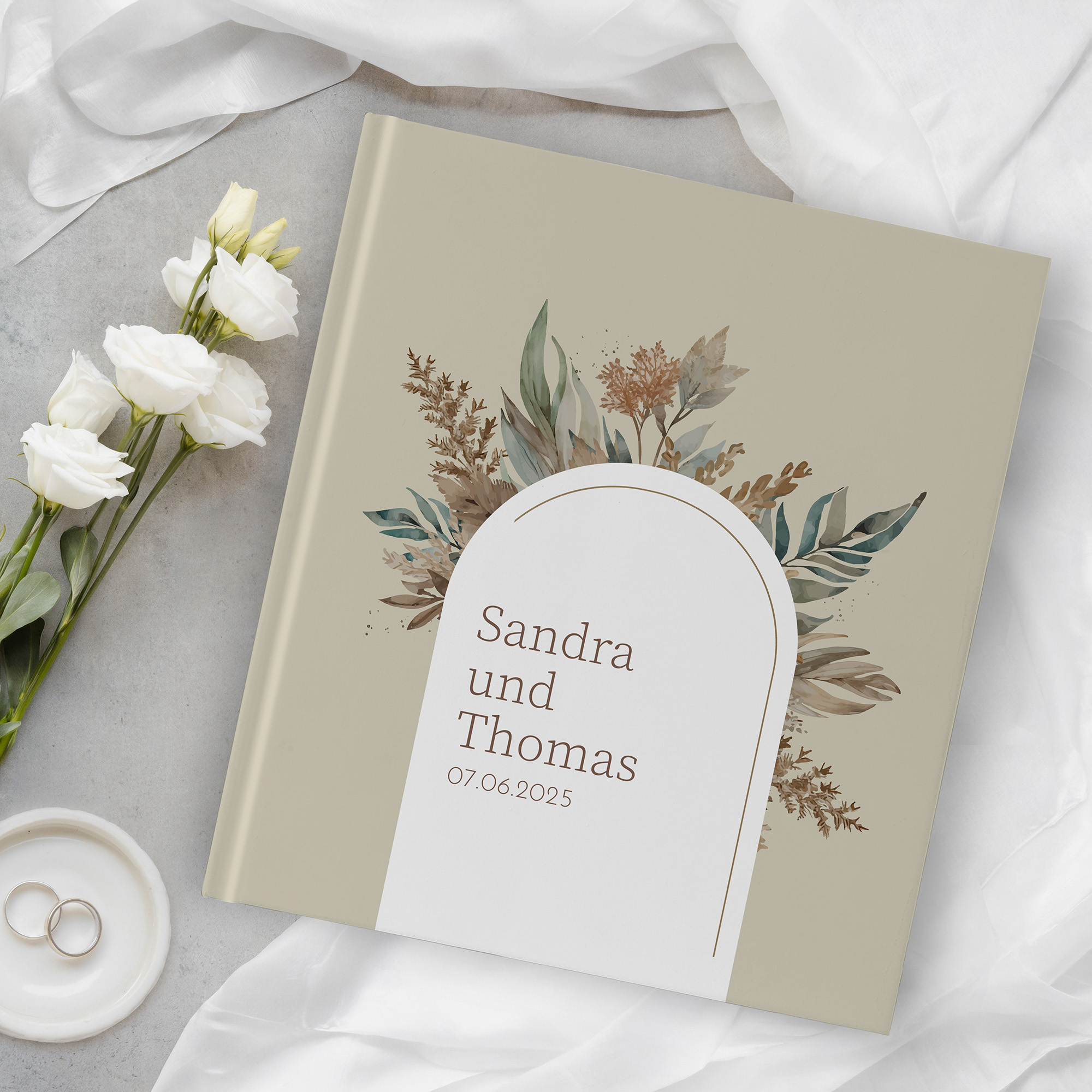 Gästebuch Hochzeit - Boho "bare nature"