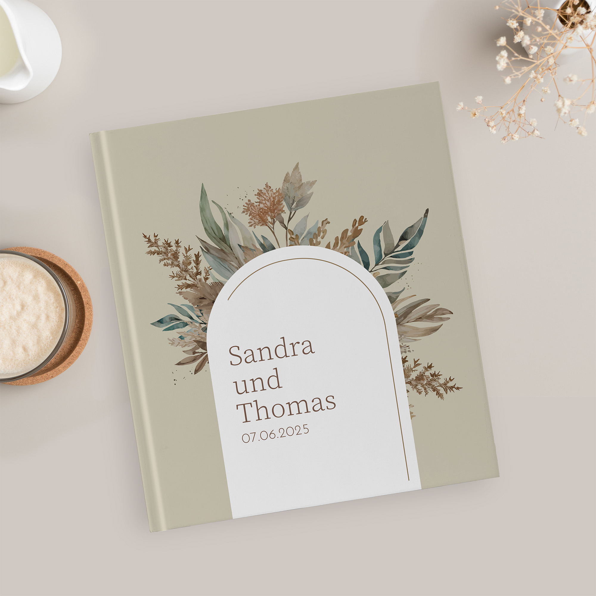 Gästebuch Hochzeit - Boho "bare nature"