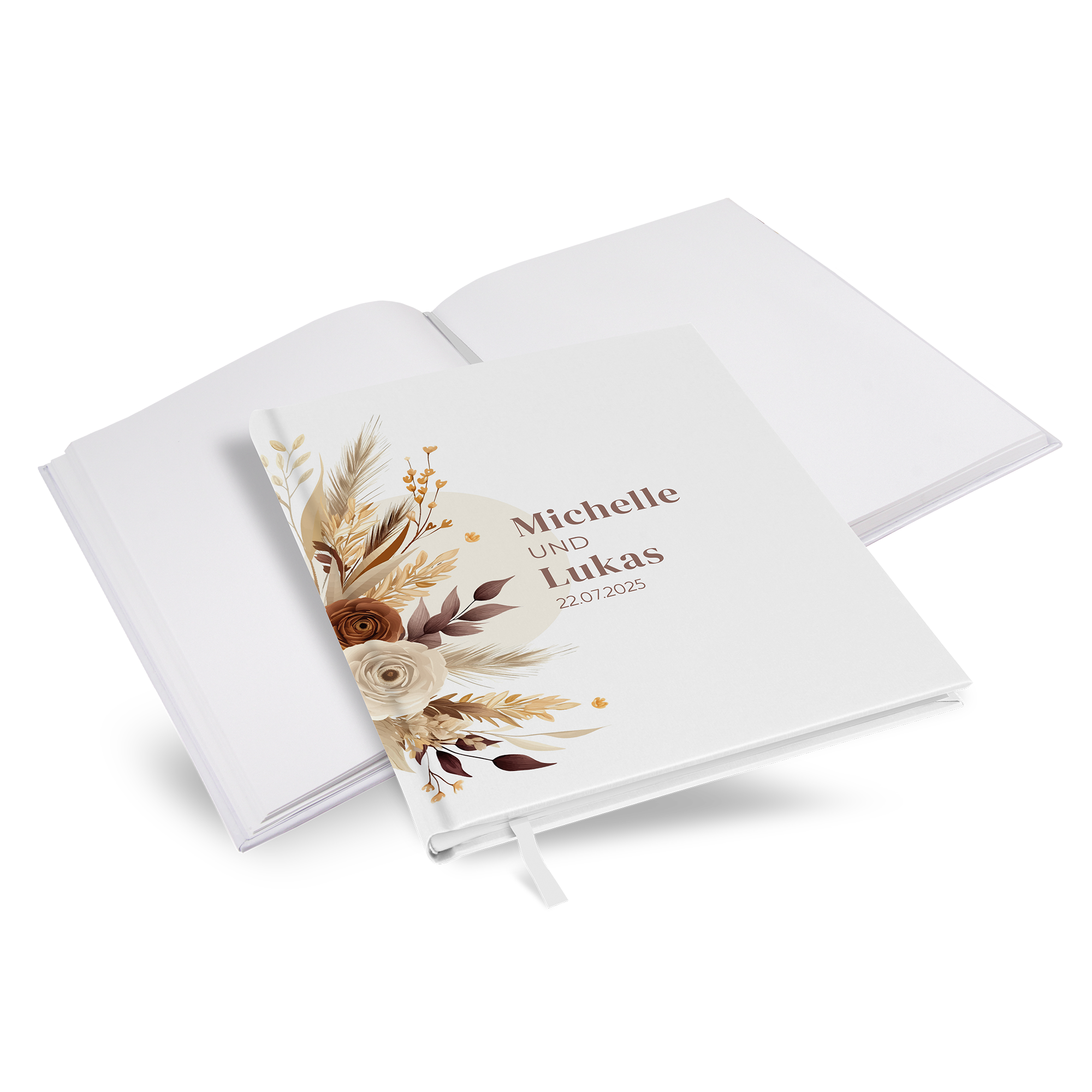 Gästebuch Hochzeit - Boho "earth bouquet"