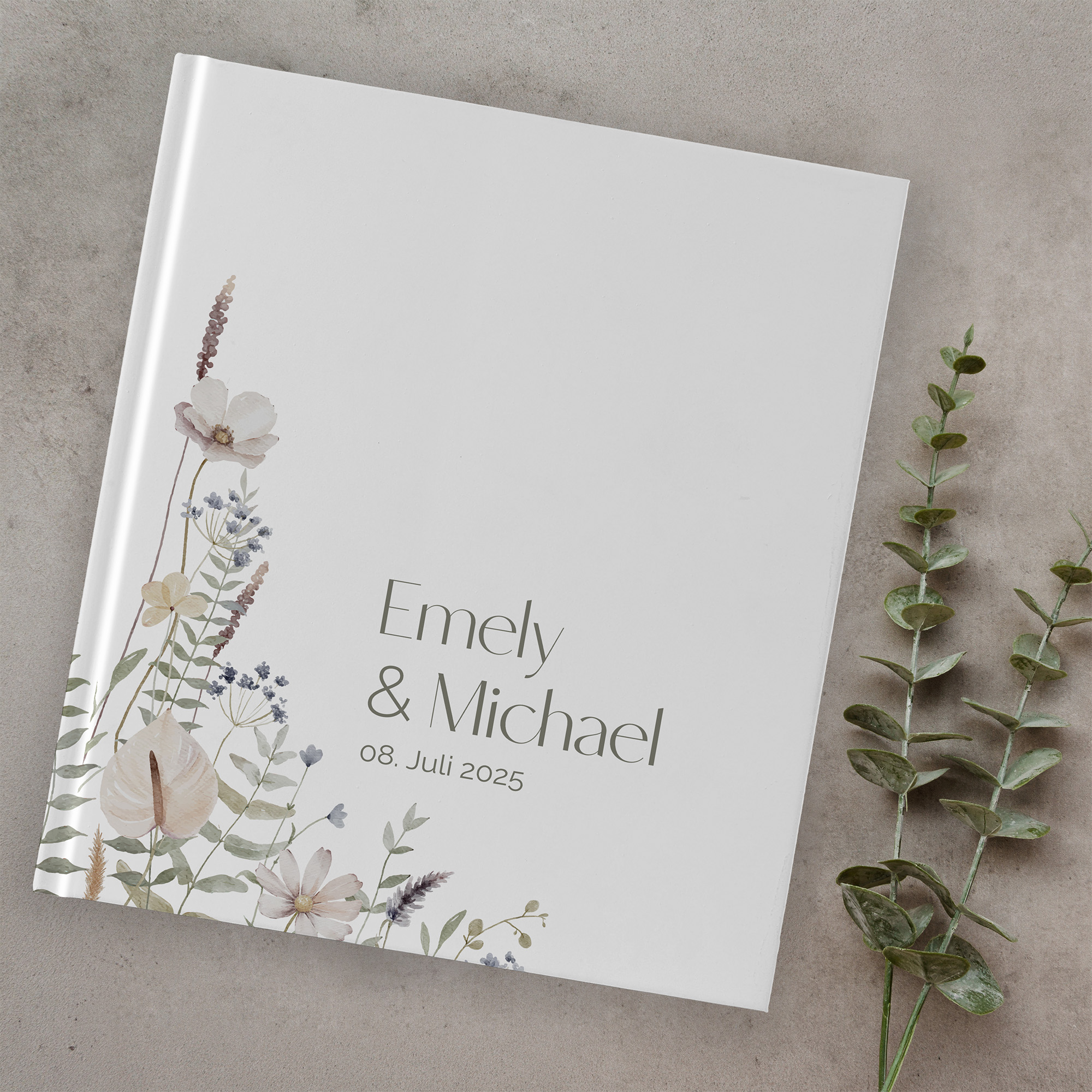 Gästebuch Hochzeit - Boho "pastell bloom"