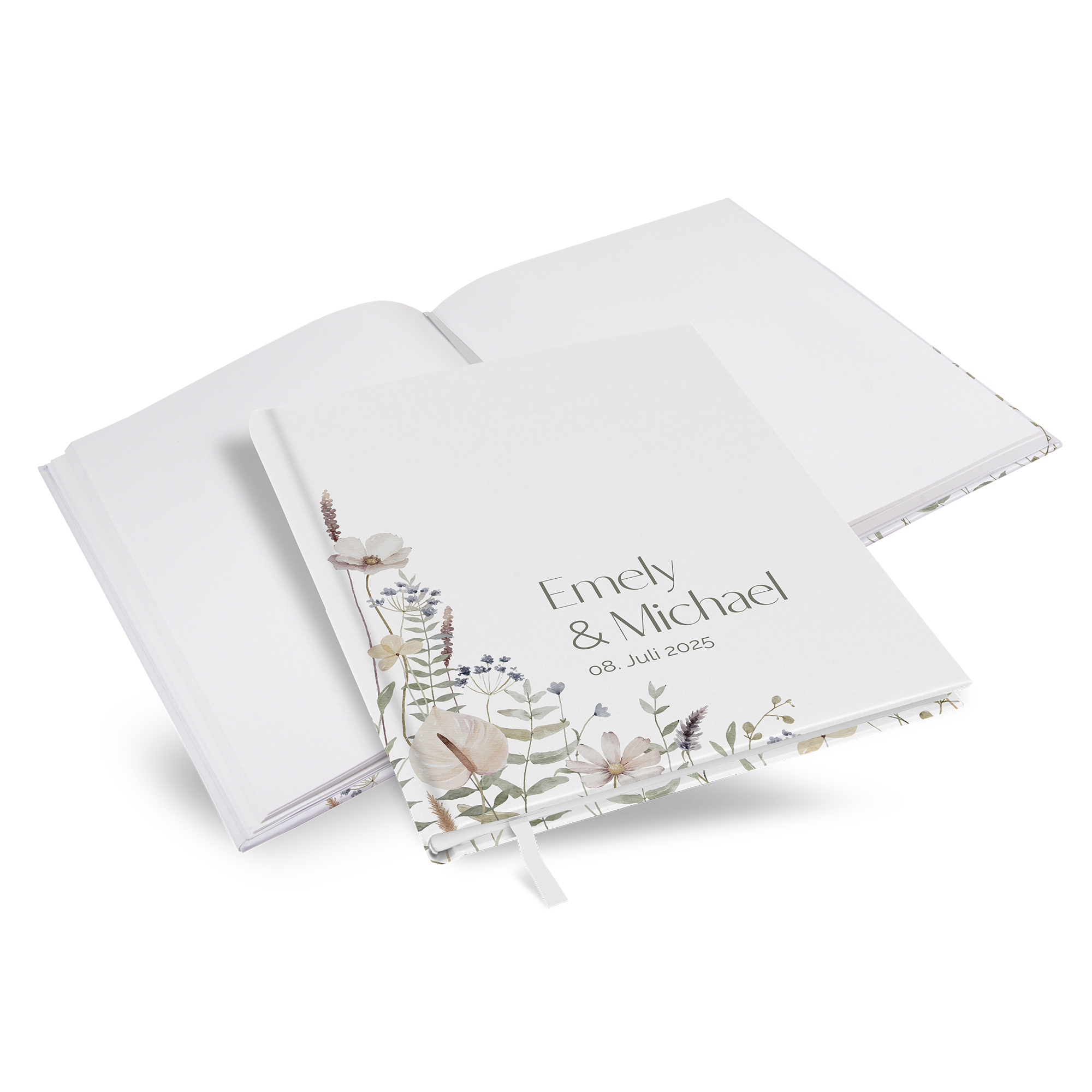Gästebuch Hochzeit - Boho "pastell bloom"