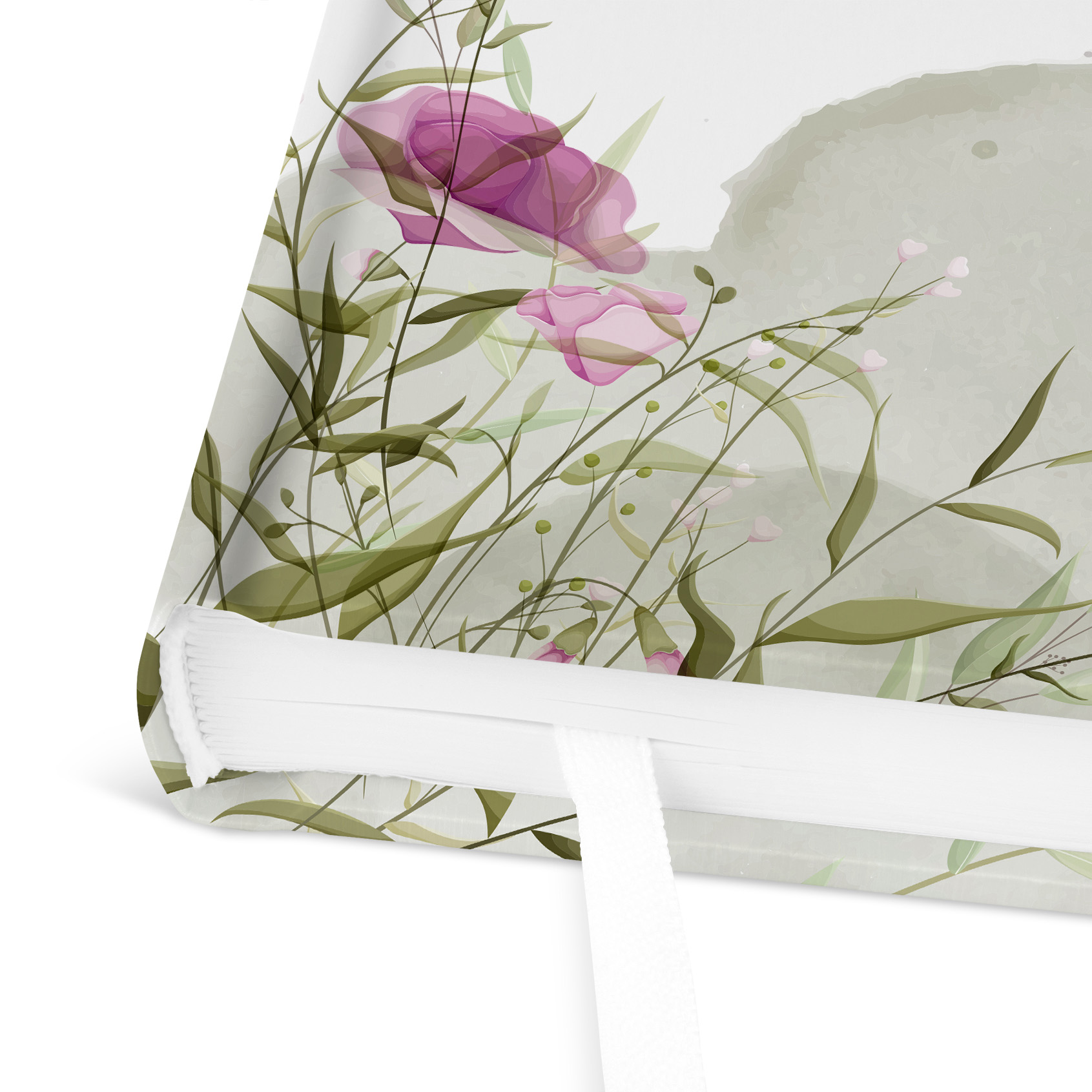Gästebuch Hochzeit -  Aquarell "Wildflower Garden"