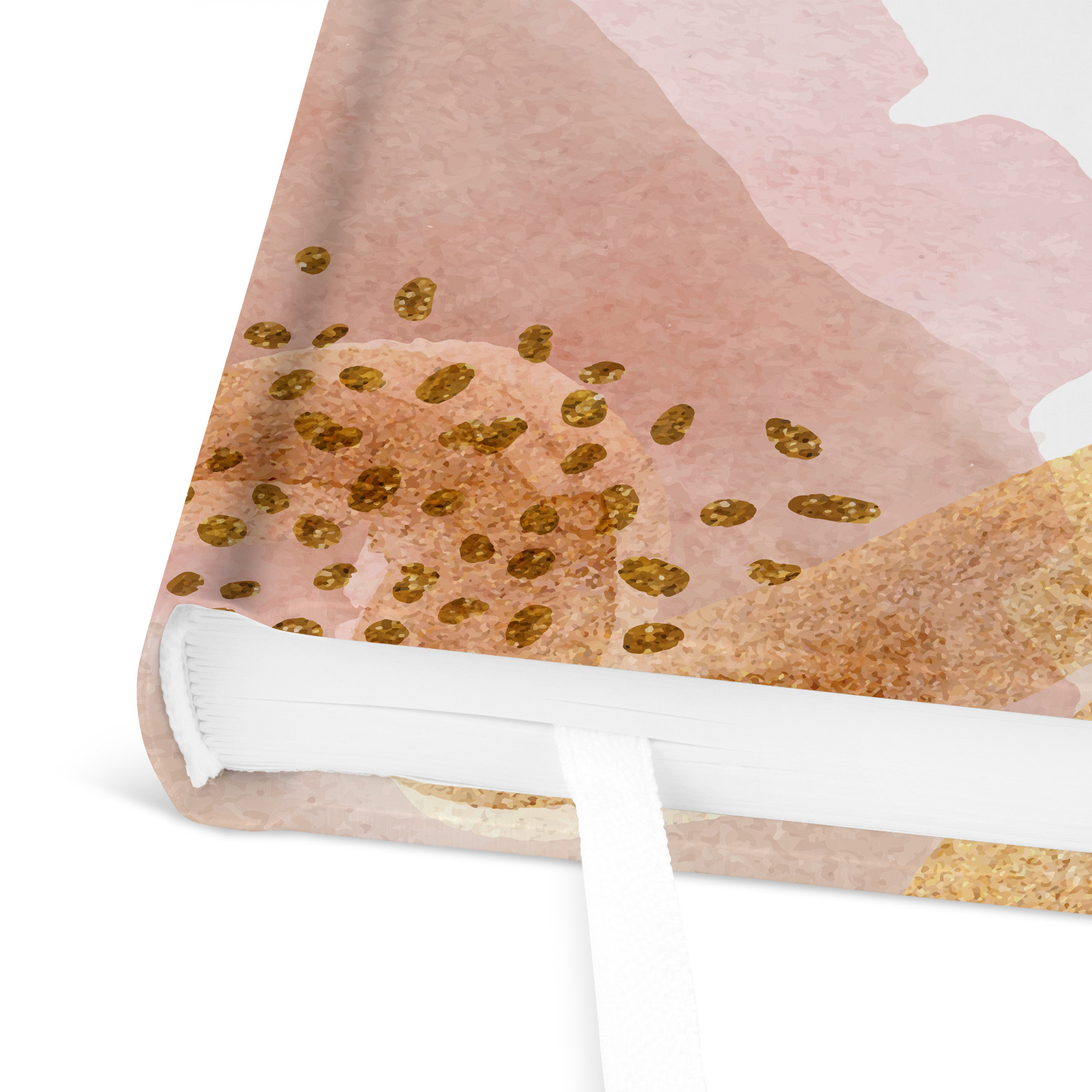 Gästebuch Hochzeit -  Aquarell "Golden Blush"