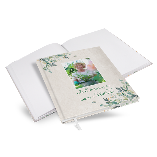 Kondolenzbuch „Blätter der Erinnerung“