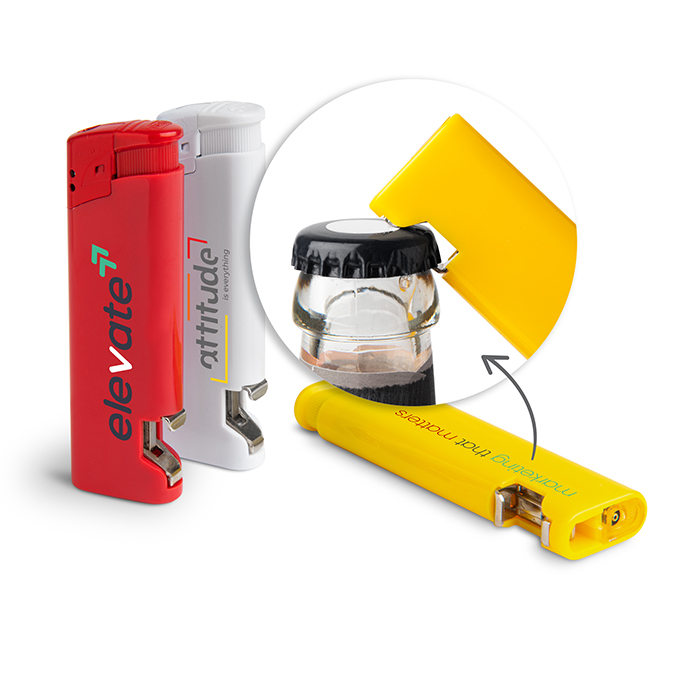 Feuerzeuge mit Flaschenöffner