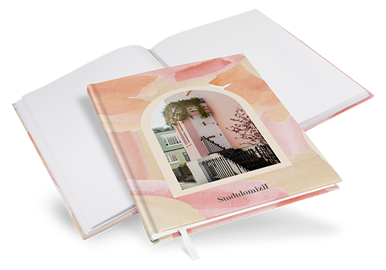 Gästebuch Ferienwohnung -  Aquarell  "sunset stroke"