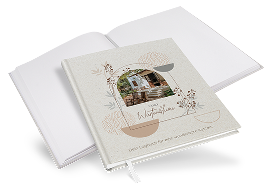Gästebuch Ferienwohnung - Boho "Stone Bloom"