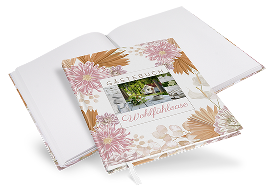 Gästebuch Ferienwohnung - Floral "Terracotta Blossom"