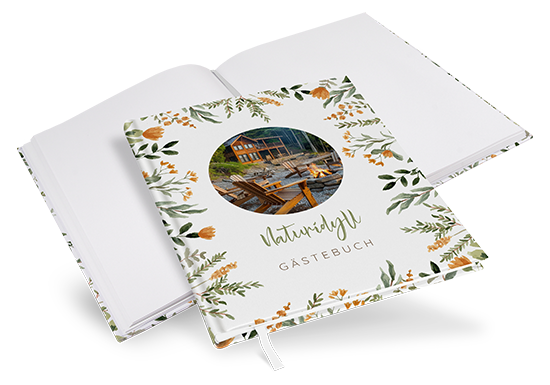 Gästebuch Ferienwohnung - Floral "Warm Botanicals"
