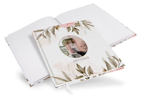 Gästebuch Ferienwohnung - Floral "Rose Leaf"