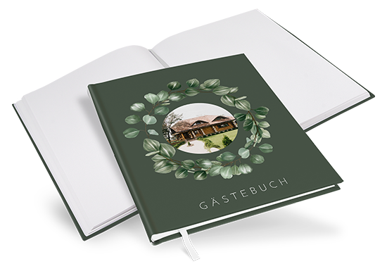 Gästebuch Ferienwohnung - Greenery "Tropical Frame"
