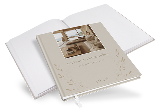 Gästebuch Ferienwohnung - Vintage "Golden Memories"