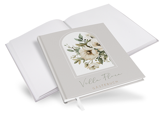 Gästebuch Ferienwohnung - Vintage "Ivory Garden"