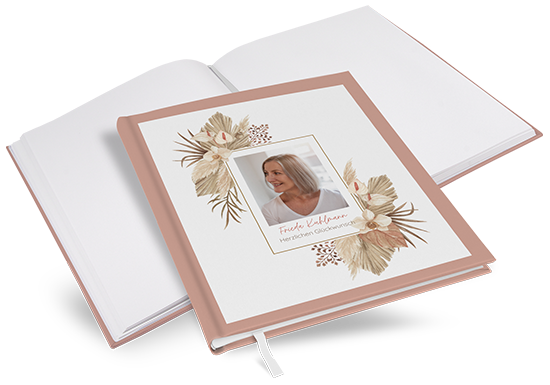 Gästebuch Geburtstag  - Boho "Golden Haze"