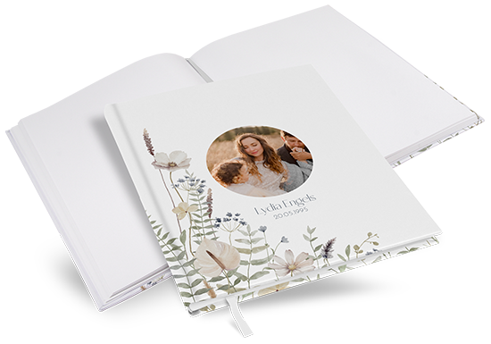 Gästebuch Geburtstag - Boho "Pastel Bloom"
