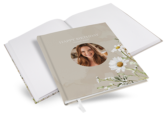 Gästebuch Geburtstag - Floral "Daisy Field"