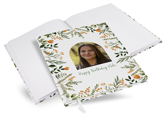 Gästebuch Geburtstag - Floral "Warm Botanicals"