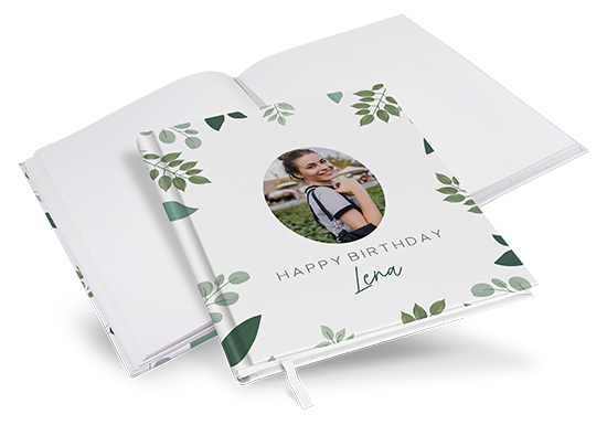 Gästebuch Geburtstag - Greenery "pure greenery"