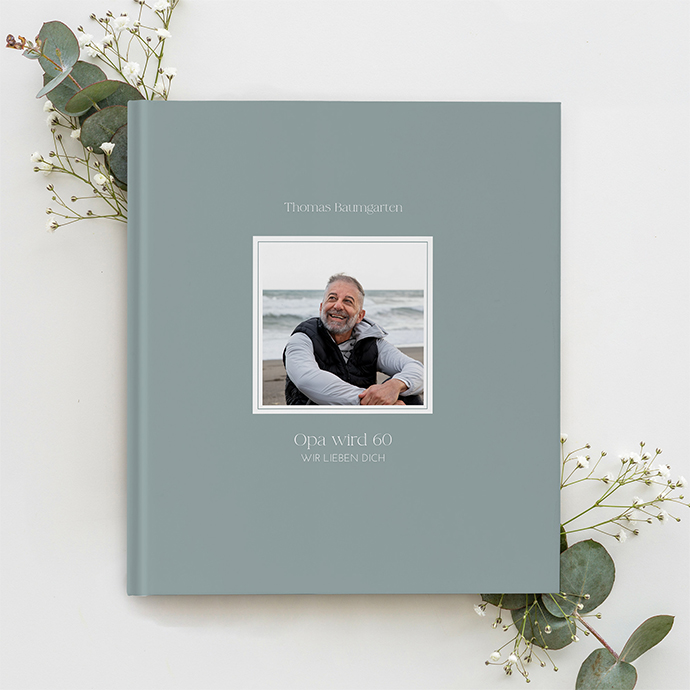 Gästebuch Geburtstag - Minimalistisch "Nordic Shore"