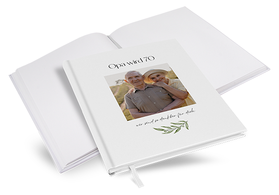 Gästebuch Geburtstag - Minimalistisch "Olivetta"