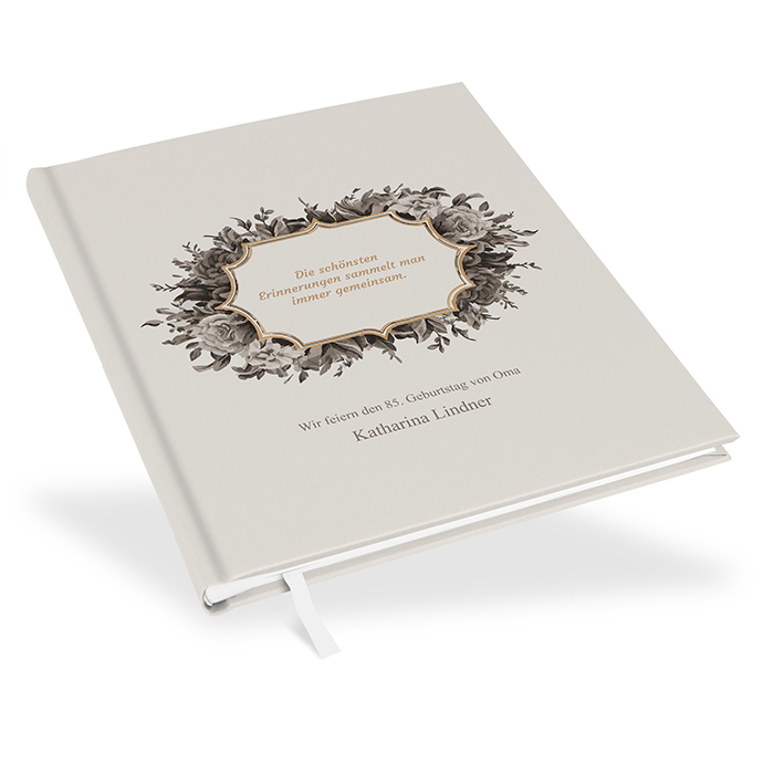 Gästebuch Geburtstag - Vintage "Baroque Frame"