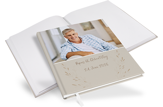 Gästebuch Geburtstag - Vintage "Golden Memories"