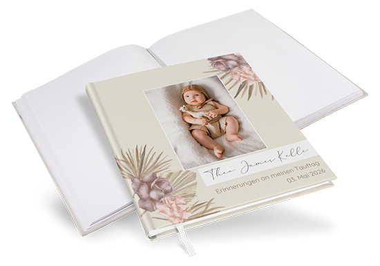 Gästebuch Taufe - Boho "Boho Minimal"
