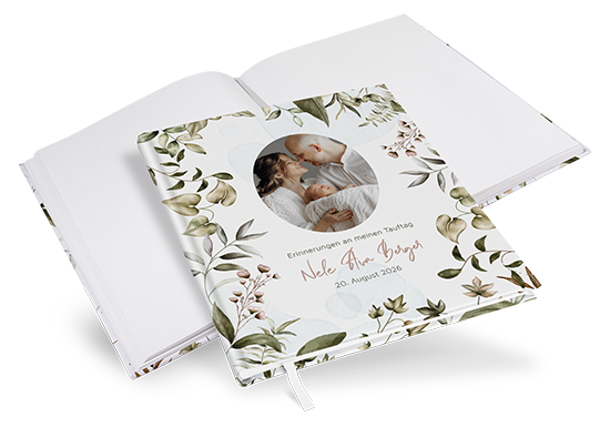 Gästebuch Taufe - Boho "Nature Hold"