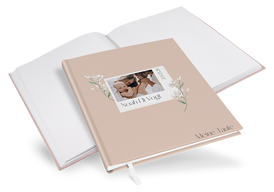 Gästebuch Taufe - Floral "Neutral Florals"