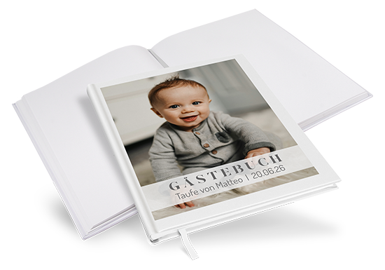 Gästebuch Taufe - Minimalistisch "Oslo"