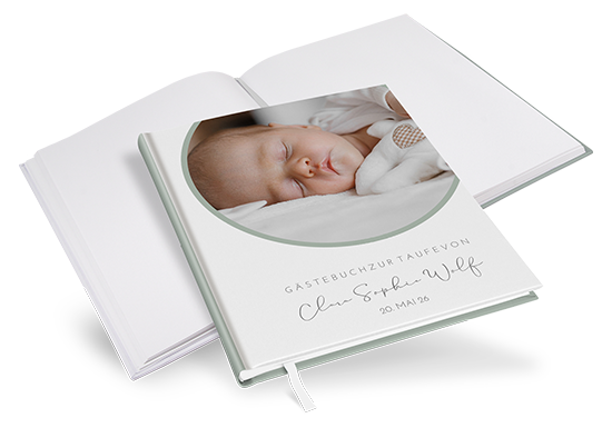 Gästebuch Taufe - Minimalistisch "Florence"