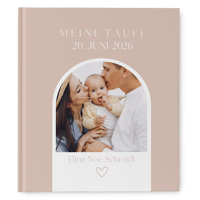 Gästebuch Taufe - Minimalistisch "Lille"
