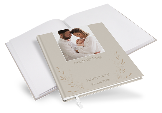 Gästebuch Taufe - Vintage "Golden Memories"