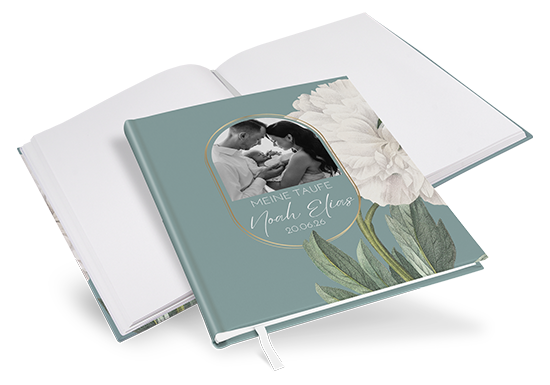 Gästebuch Taufe - Vintage "Floral Epoque"