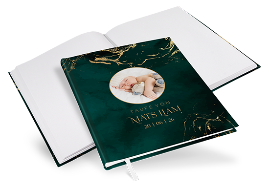 Gästebuch Taufe - Vintage "Velvet Night"